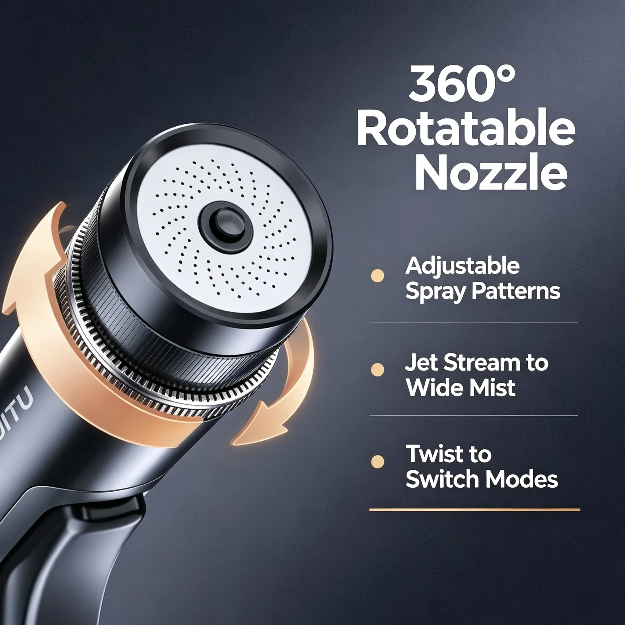 High Pressure Water Gun Car Washer 360° Rotatable Nozzle Adjustable Spray Jet for Auto Home Garden Patio Cleaning Universal Fit