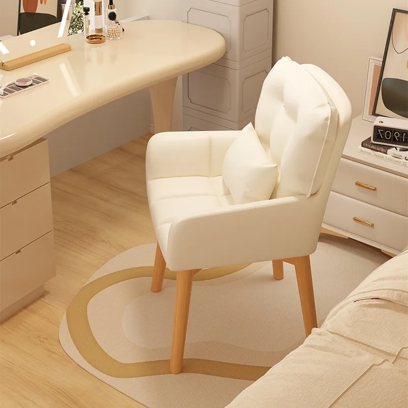 

Household girls bedroom dresser stool Internet celebrity light luxury ins style simple manicure high back chair