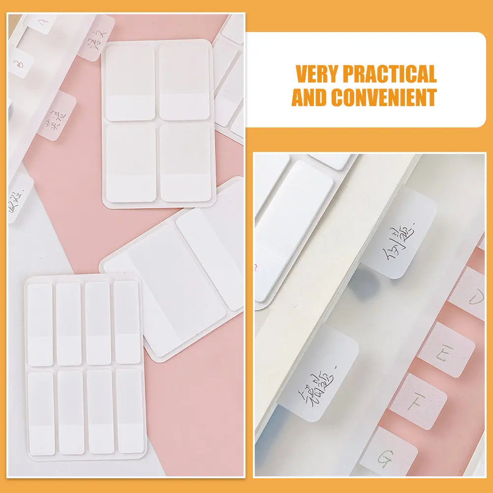 

280pcs Adhesive Reading Sticky Page Markers Notes Stickers Index Tabs Book Tabs Memo Strips Classification Labels