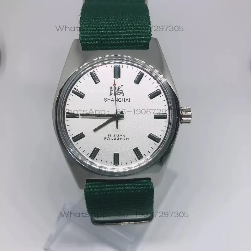 Manual winding 7120 pure mechanical 19 diamond movement three-pin business watch second-hand quality beauty