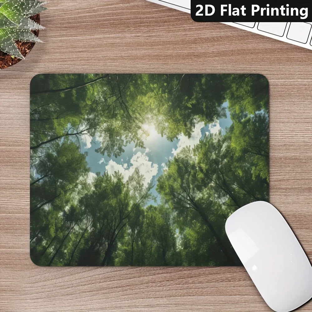 CIFBUY Gaming Mouse Pad XXL Large Desk Mat Sunny Forest View Non Slip Durable Comfortable for Office Home Laptop PC Desktop