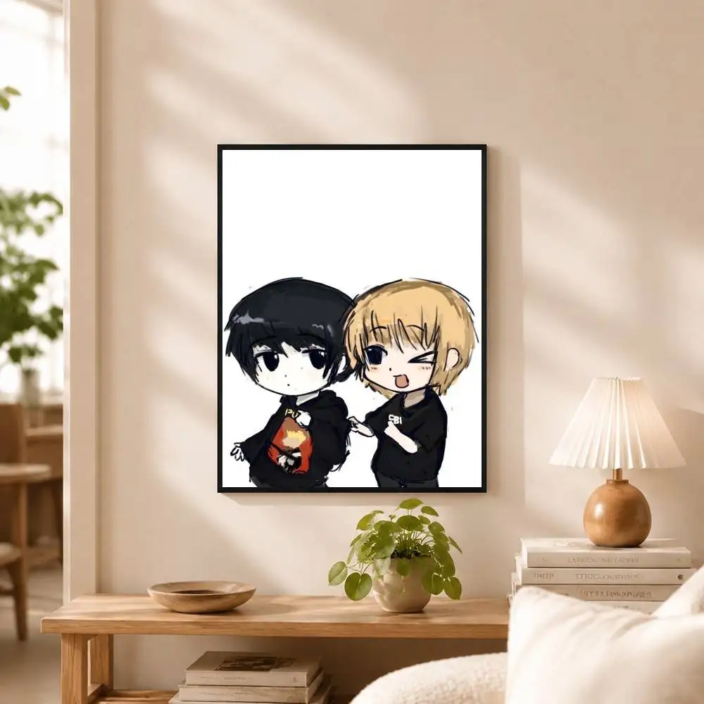 A-Artyom and N-Nikita  Poster Waterproof Wall Art Sticker For Bar Living Room Vintage Decor High Quality Print Gift
