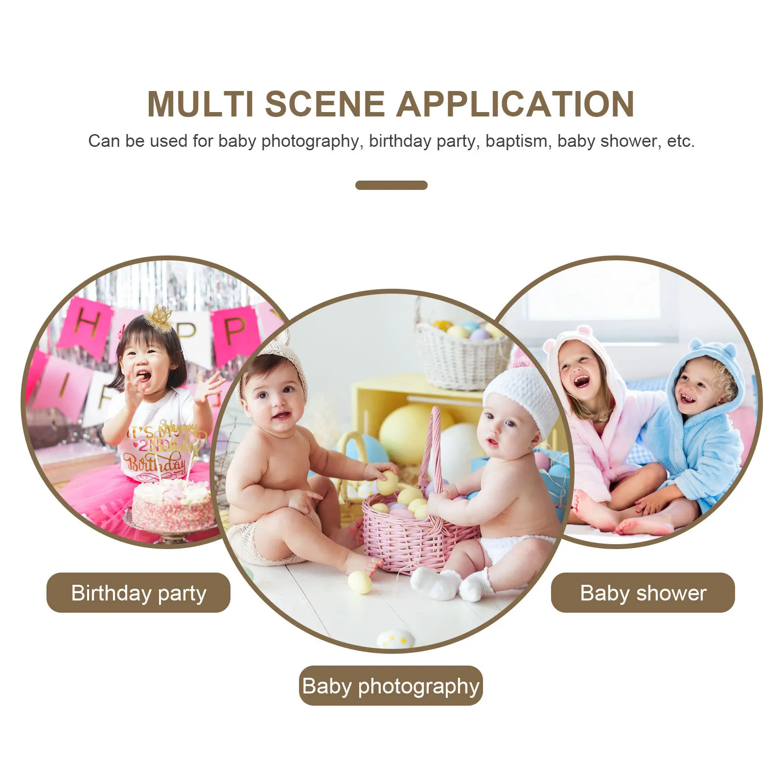 

1pc Golden Crown Hairpin For Baby Girls Smooth Lightweight Metal Clip Birthday Party Baptism Photography Accessory Tulle Crown