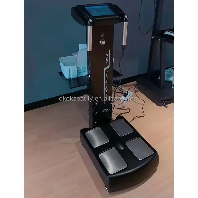 CRW Distributor Supply 8 Electrodes Vertical Body Composition Analyzer Full Body Muscle Testing Gym Salon Equipment