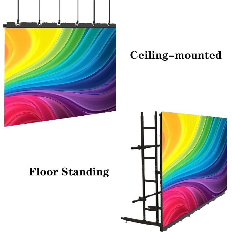 2 في 3 أمتار دائرية P2.5 إعلان حركي كبير 3.9 مللي متر سقف قوانغتشو النادي الليلي الإعلان شراء شاشة مكعب Led