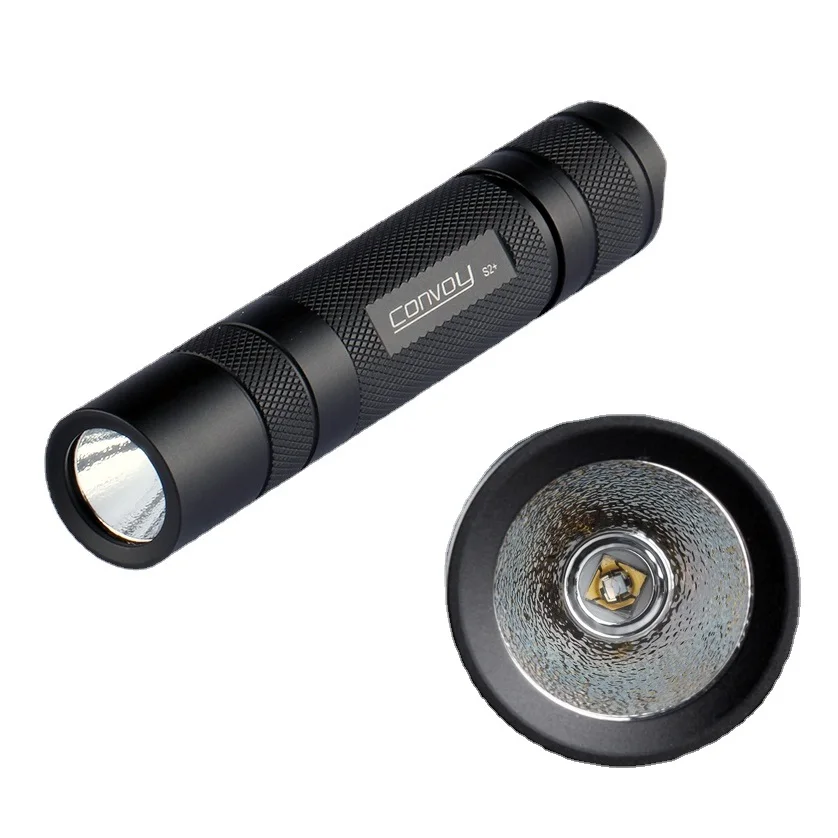 Convoy S2+ Violet Light 365nm UV Flashlight Nichia In Side Torch OP Reflector by 18650 Battery for Fluorescent Agent Detection