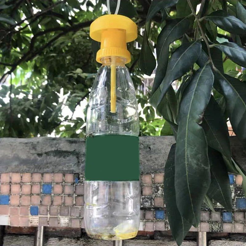 Armadilha para moscas de frutas, armadilha de plástico para drosófila, coletor de moscas, controle de insetos e pragas