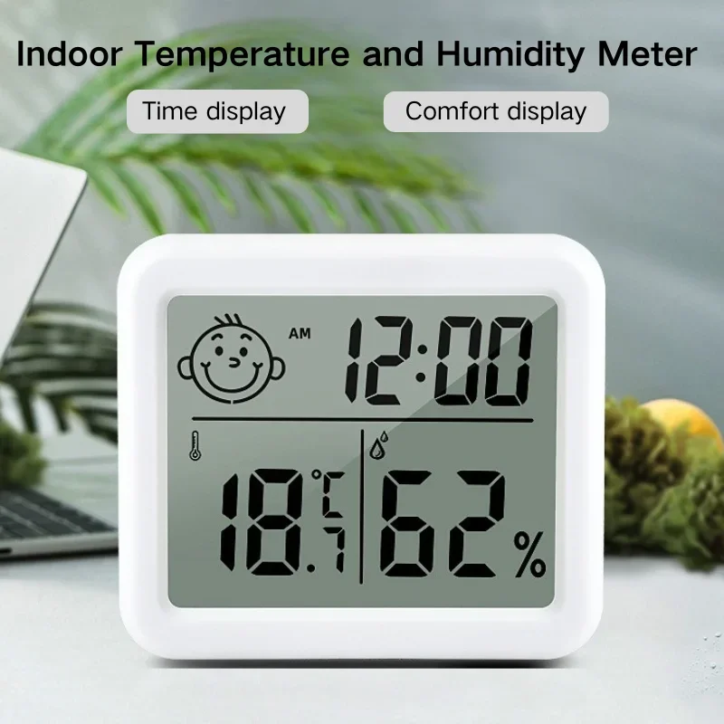 LCD Digital Temperature Humidity Meter Backlight Home Indoor Electronic Hygrometer Thermometer Weather Station Baby Room