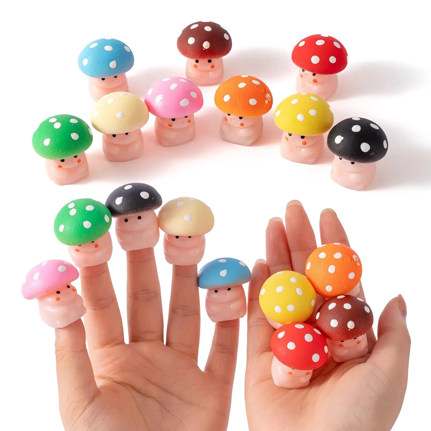 Leuke Paddestoel Squeeze Stress Fidget Speelgoed Mochi Squishy Verjaardagsfeestje Gunsten voor Kinderen Speelgoed Voor Klaslokaal Prijzen Goodie Bag