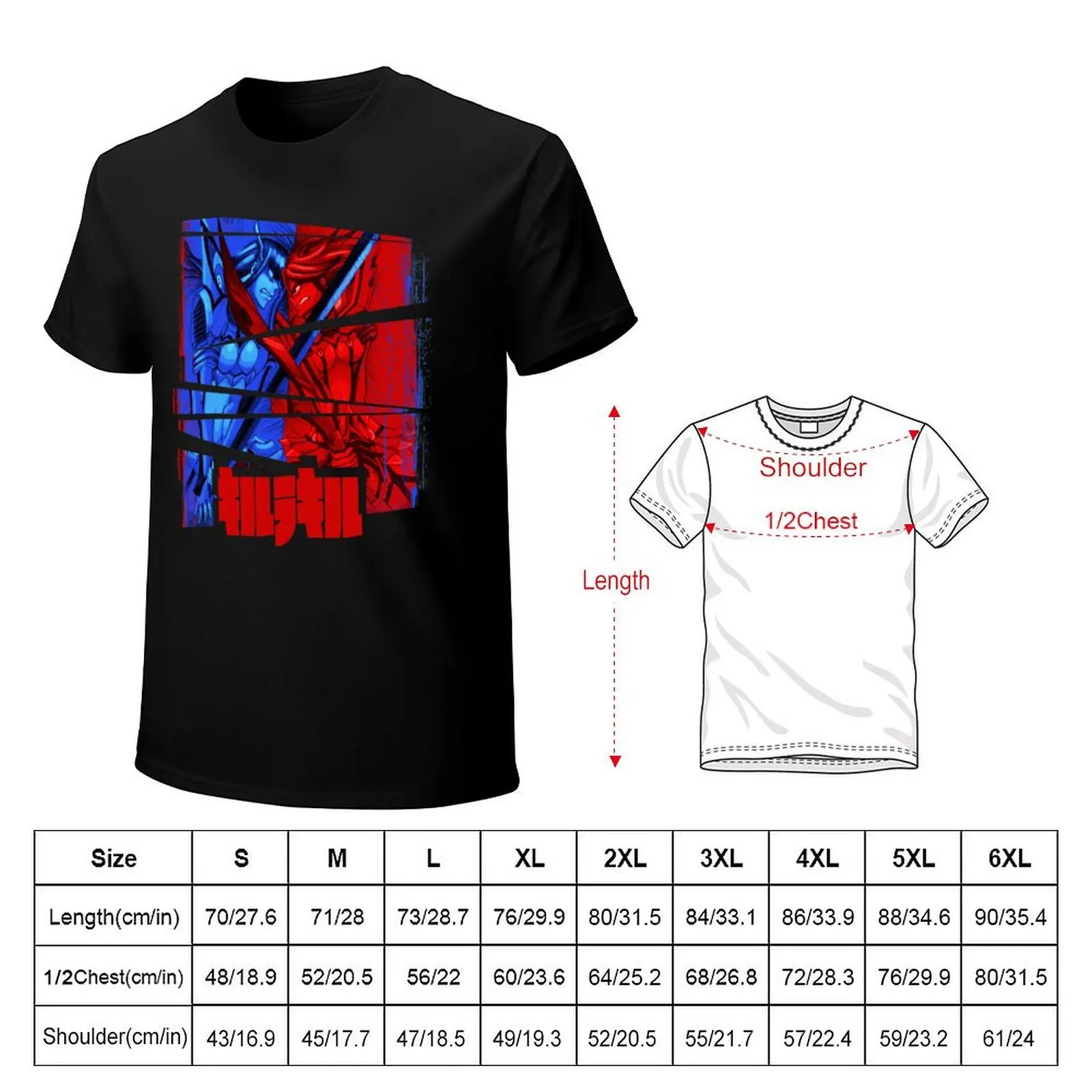 Satsuki vs Ryuko T-Shirt Soft Touch Basic Cotton T-Shirt
