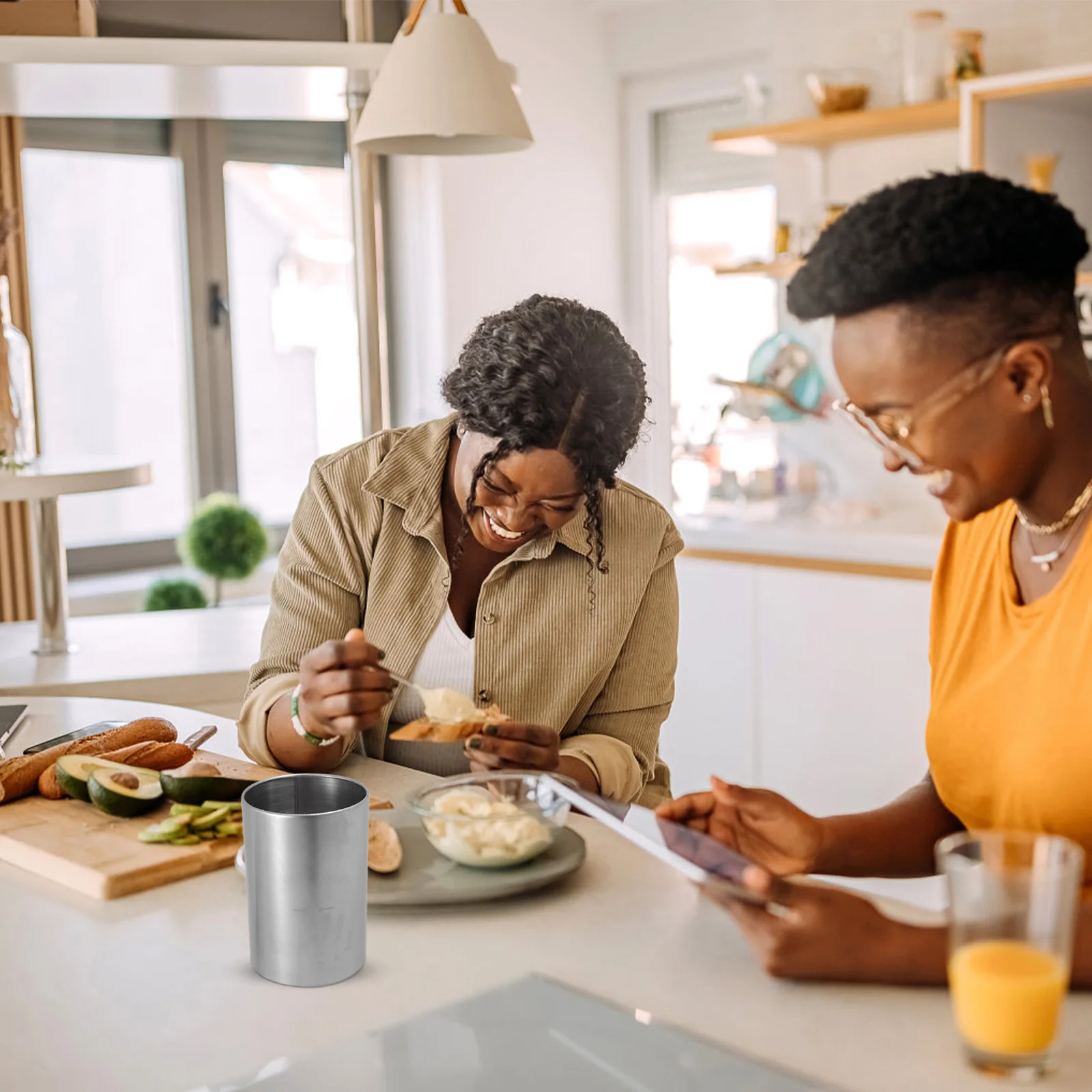 

Stainless Steel Chopsticks Holder Practical Kitchen Cutlery Organizer Drain Holder Spoon Storage Kitchen Supplies Bucket