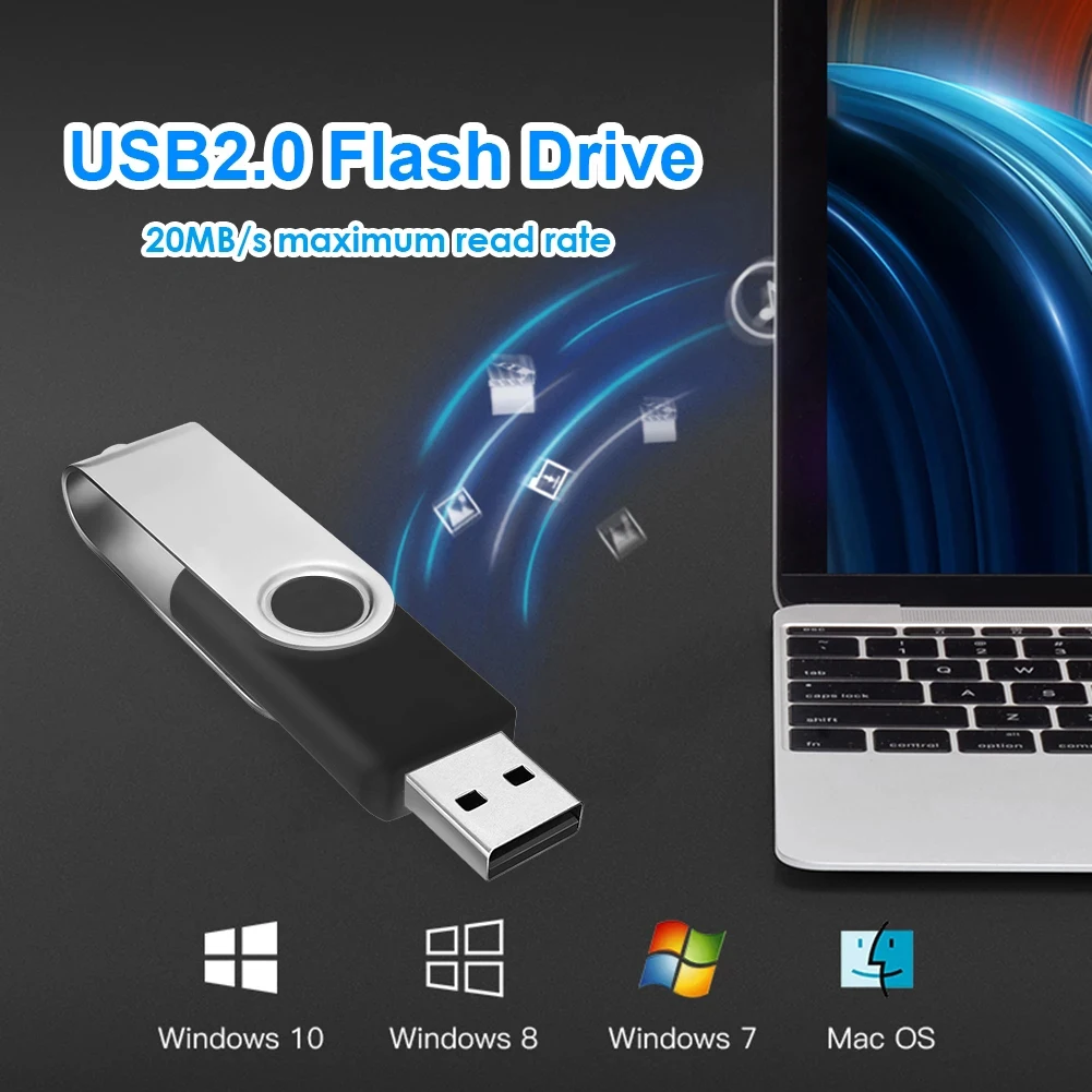 펜 드라이브 메모리 스틱, USB 플래시 드라이브, 펜 드라이브, USB 스틱, 금속 U 디스크 선물, 고속 USB 2.0, 64GB