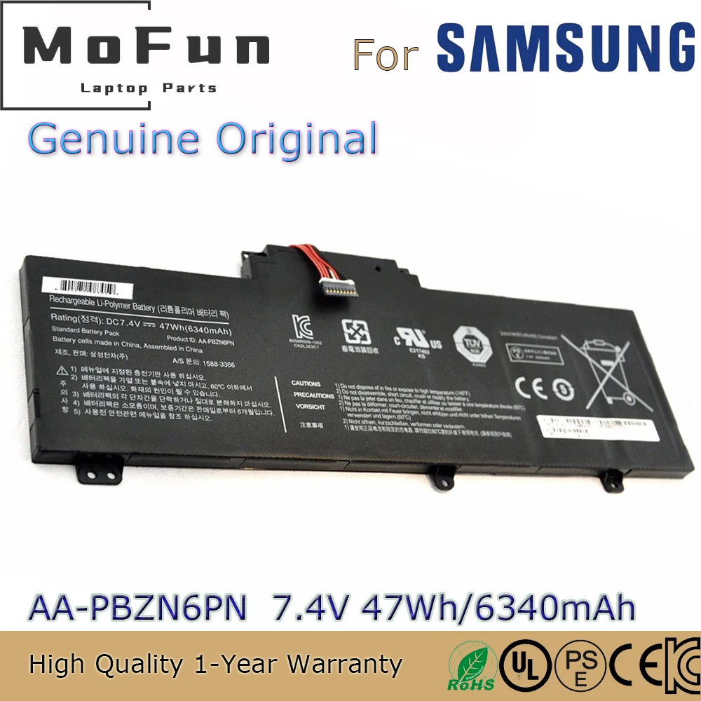 

Brand New Original AA-PBZN6PN 7.4V 47Wh Laptop Battery for Samsung NP350U2A NP350U2B 350U2B BA43-00315A