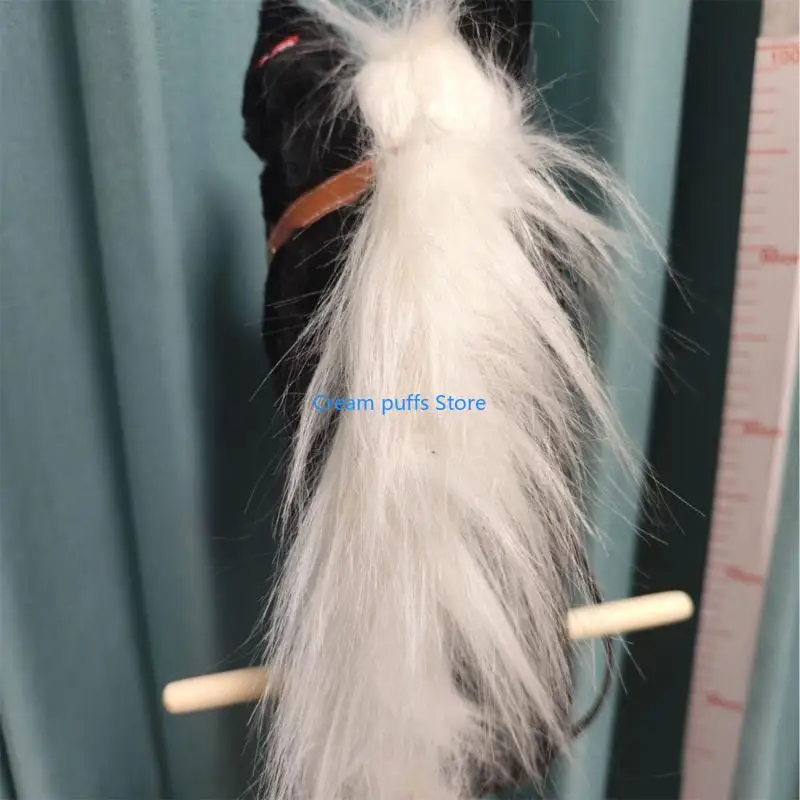 50LE Plush Horse Head Toy with for Home Role Play Use