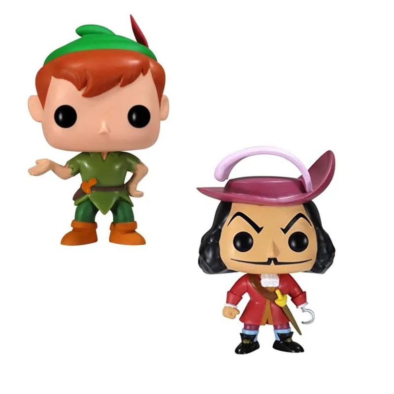 Peter Pan Captain Hook Pirate Vinyl Doll Model Toys