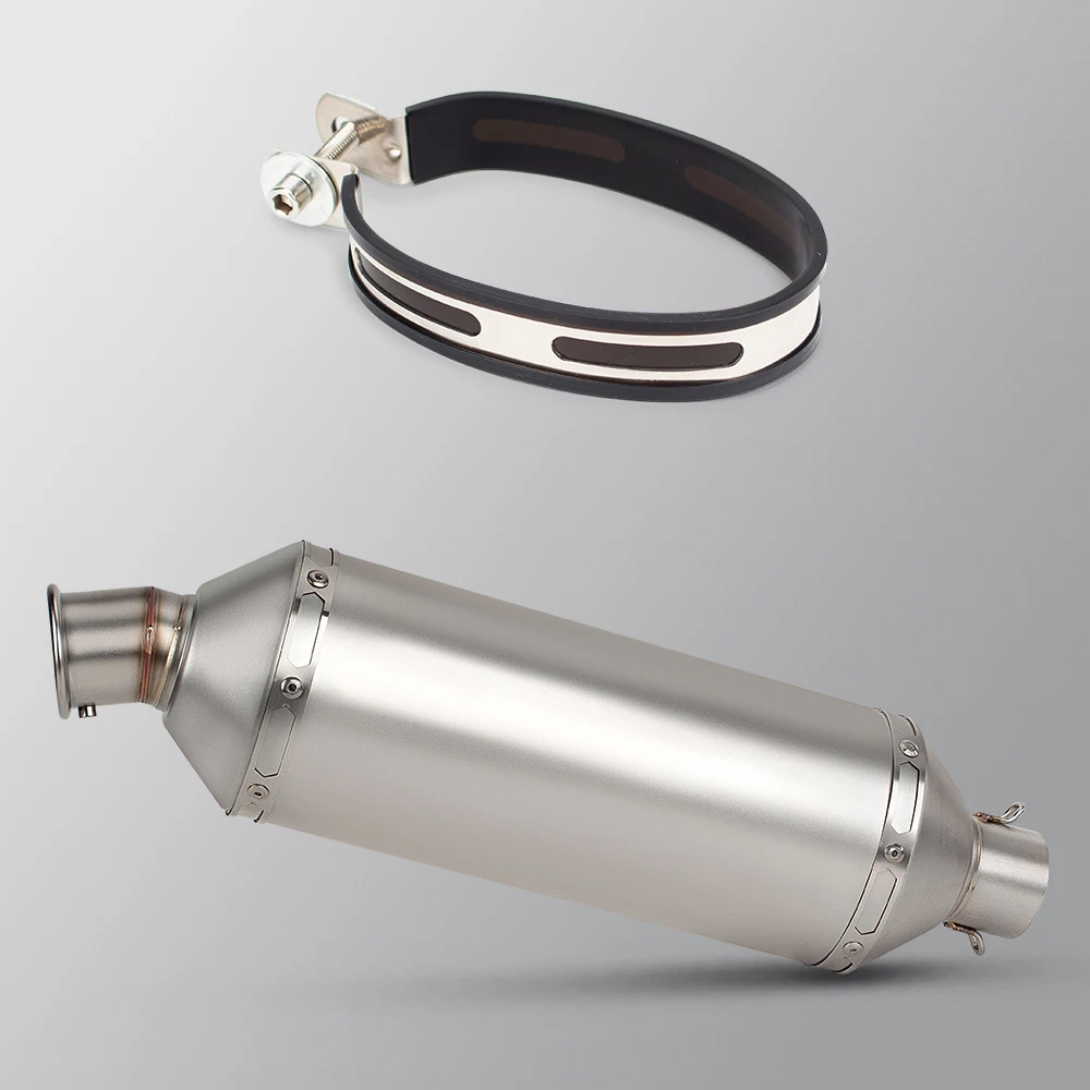 

Universal 51mm RAID Motorcycle Exhaust Muffler Escape Moto Stainless Steel for duke890 duke790 T700 790ADV ADV750 RS660