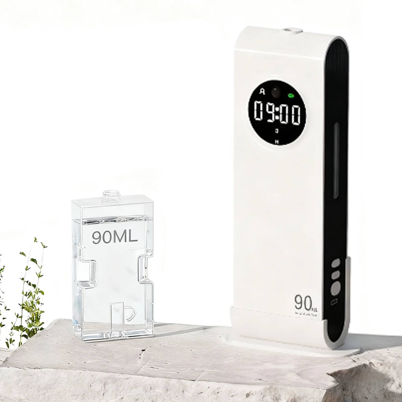 Air Humidifier 90ml Rechargeable Essential Oil Diffuser with Smart Sensor Aroma Diffuser for Home Bathroom Living Room Toilet