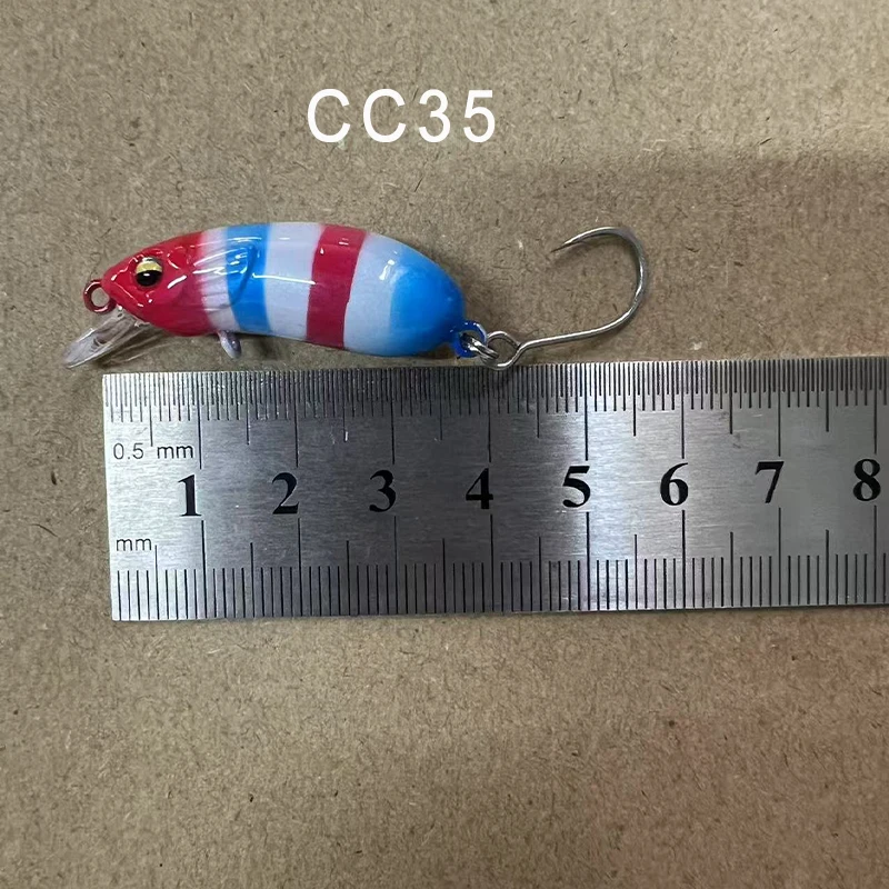 1Pc CC40 CC35 Micromatter Langsam Sinkende Minnow Angeln Locken 4,3g 45mm Niedrigen Schwerpunkt Stille System künstliche Gefälschte Köder – Detail 5