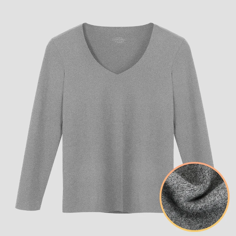Men's fall and winter single warm top slim long-sleeved bottom crew-neck basic underwear