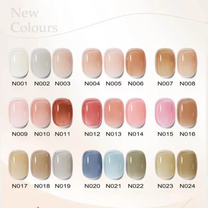 Nail Polish Soft Ice Permeating Jelly Nude Color Fashionable Colour Permanent Varnish Hybird UV Acry Nail Art Soak Off Gel