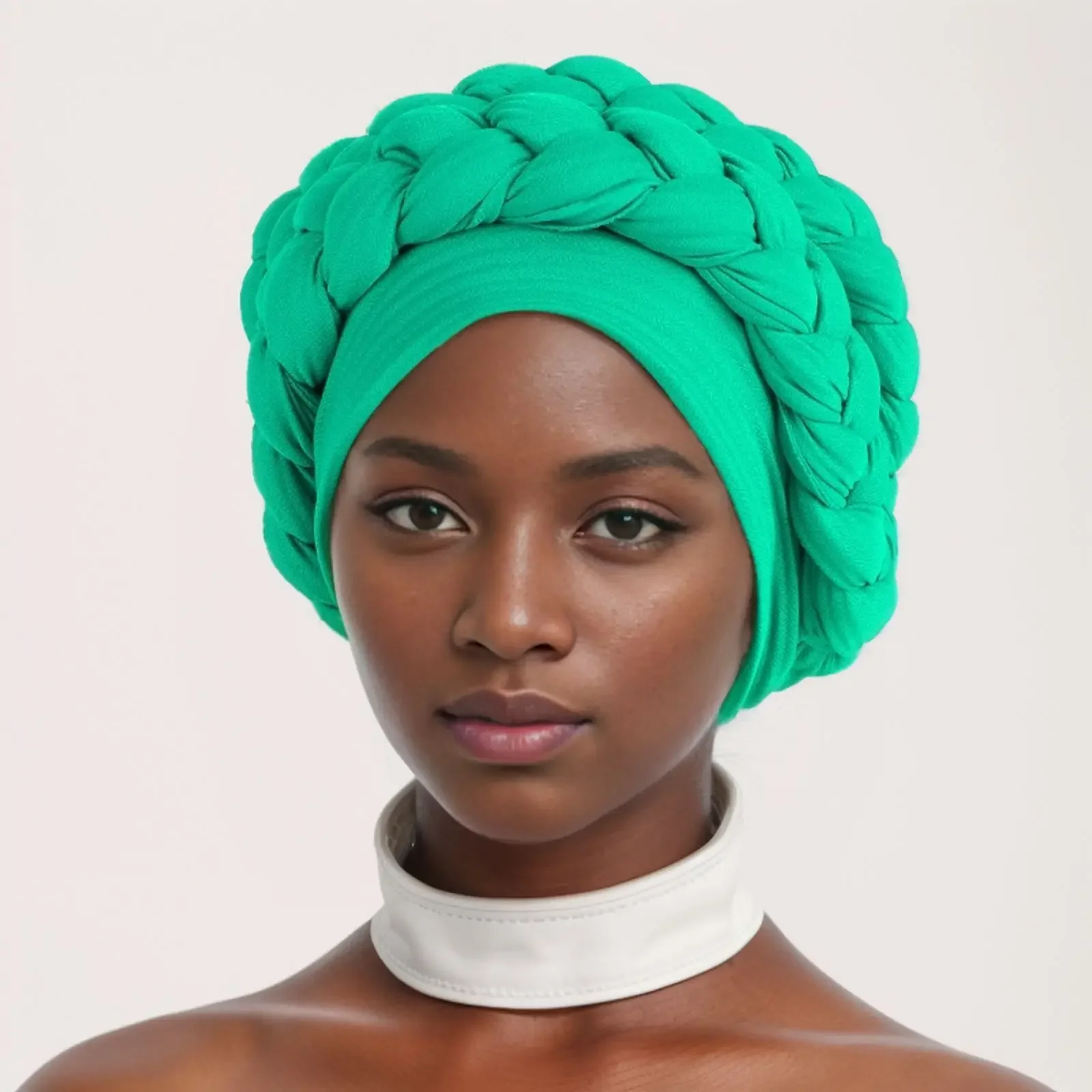 Neue Frauen bereits gemacht Auto Gele Turban Kappe Hochzeit Party Kopfbedeckung Hüte Bonnets Stirnband Hut Plissee Aso Oke Innere Hijab Kappe