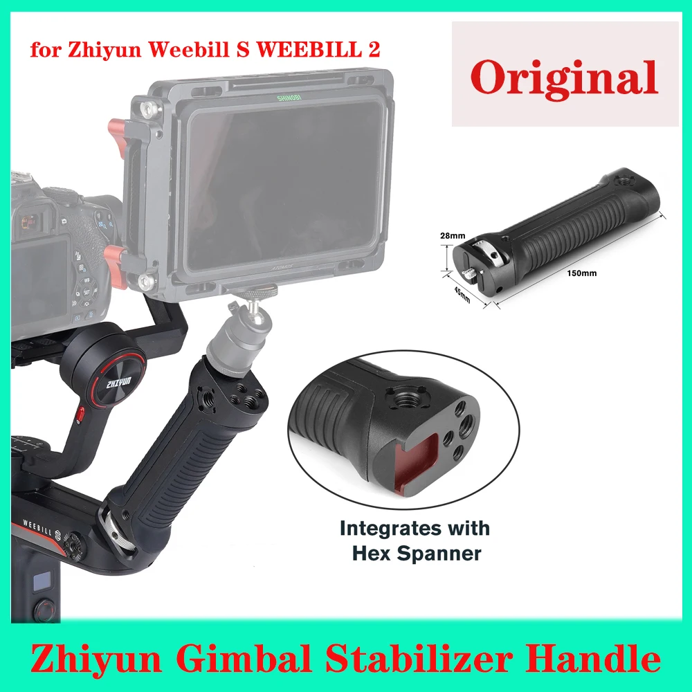 Stabilizer Handle Hand Grip Extension Rod Holder For zhiyun Gimbal Cold Shoe Mount Screw Holes for Zhiyun Weebill S WEEBILL 2