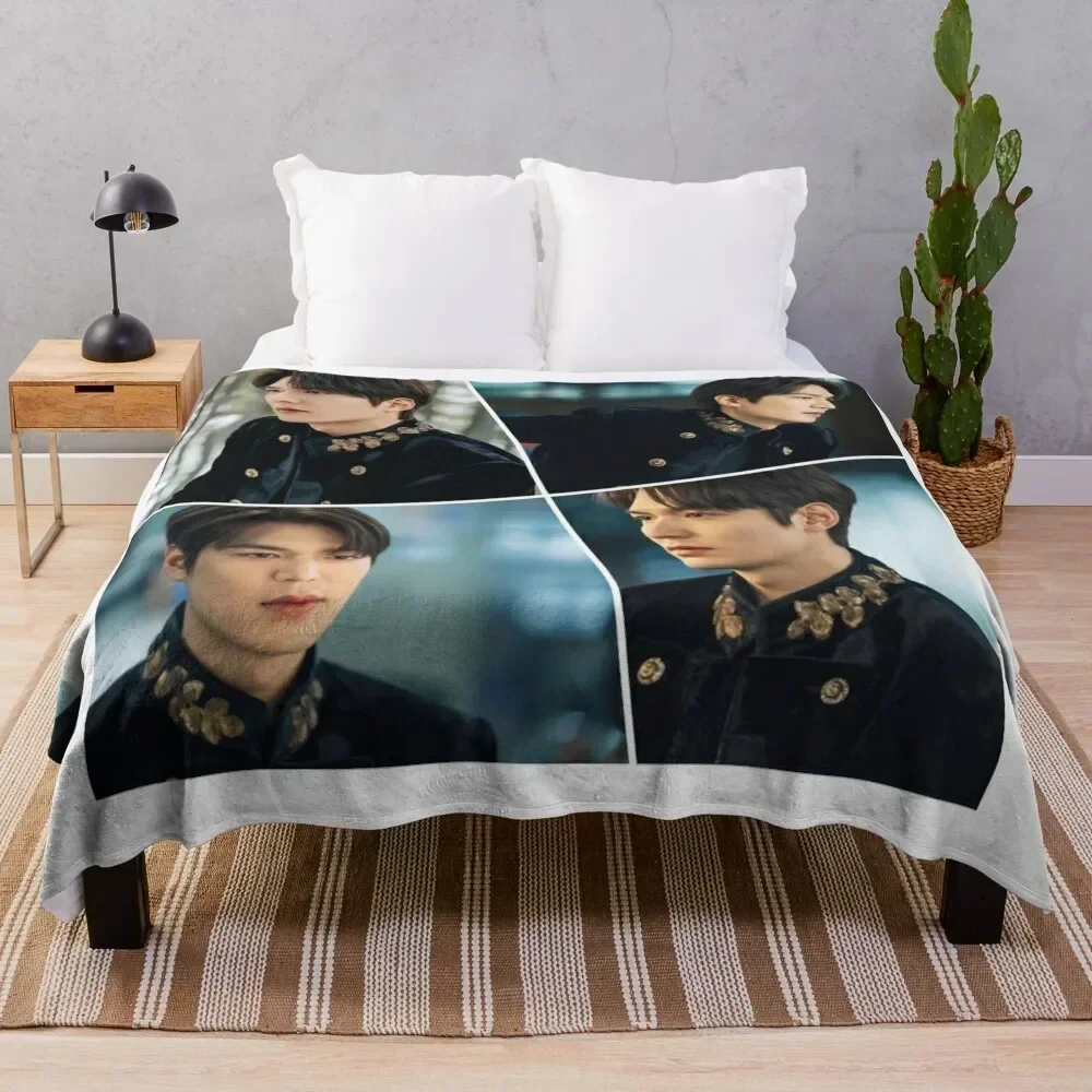 Lee Min Ho The King Handsome Collage Throw Blanket Ultra Soft Flannel Fleece Blanket for All Seasons