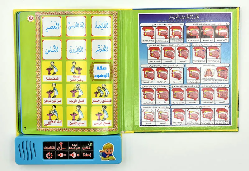 Englisch Arabisch Bilingual Lesen Buch Reader Bildungs Reden Sound Spielzeug Englisch/Arabisch Lernen Maschine Vorschule Geschenk Spielzeug