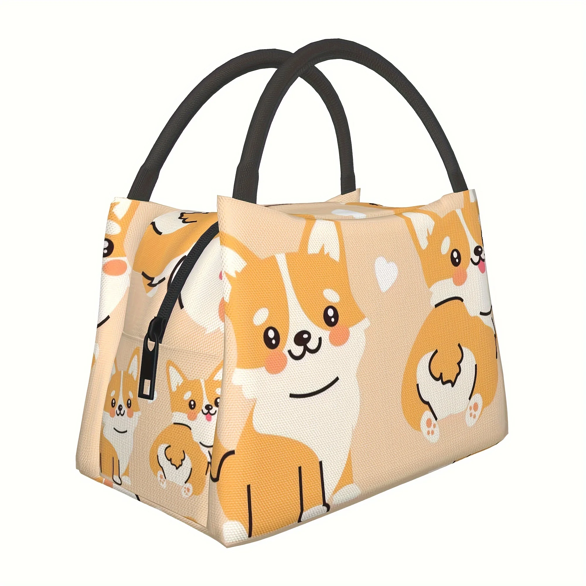 

1pc Corgi, Portable Reusable Cooler Bag, Insulation Lunch Bag, Essential for Camping Picnic Beach, Suitable for Home, Restaurant