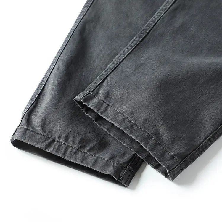 Herren-Schwerlasthose aus Baumwolle mit konischem Schnitt, geradem Bein, für Freizeit, Herbst, Outdoor, Wandern, Camping, dicke, lockere, lange Arbeitshose – Detail 22