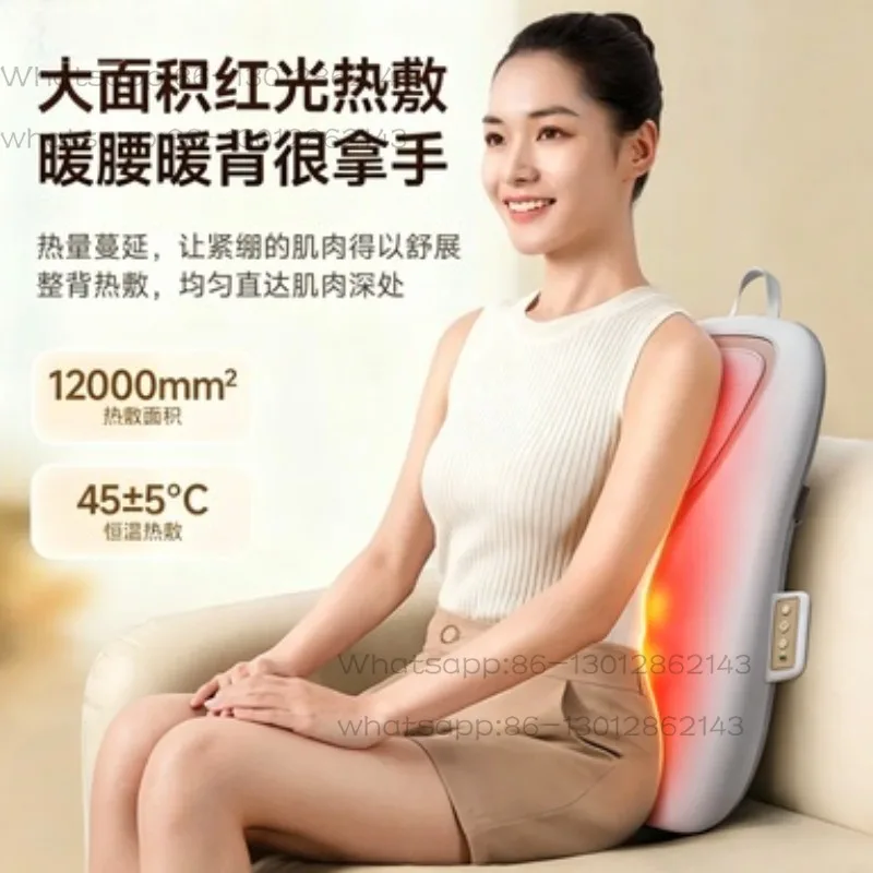 Ultra-thin waist & back massager - kneading, heat therapy, deep tissue relief for neck & lower back - factory direct