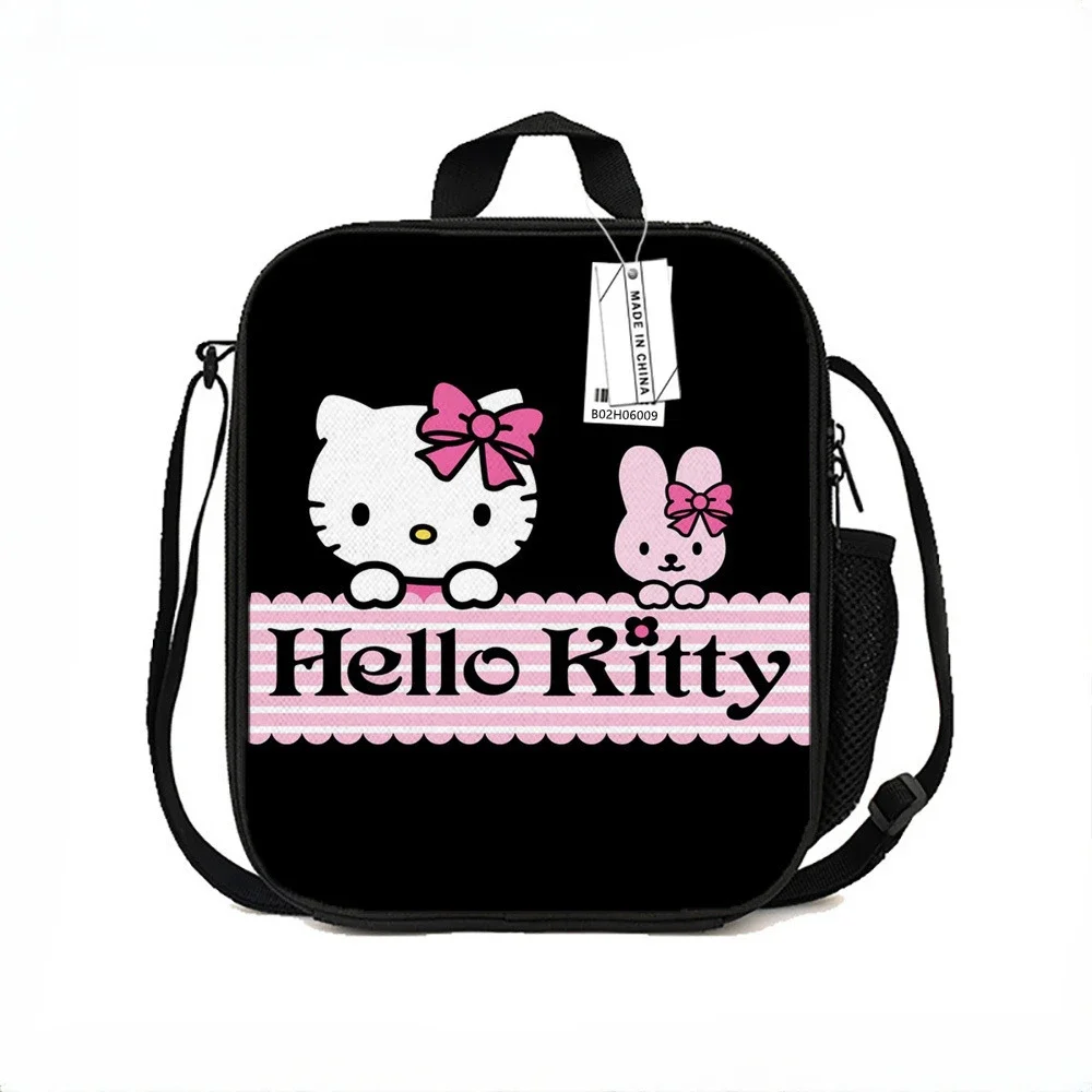 Sanrio Hello Kitty Kuromi Lunch Bags Picnic Food Box Portable Cooler Thermal Women Insulated Lunch Bag for Outdoor Picnic