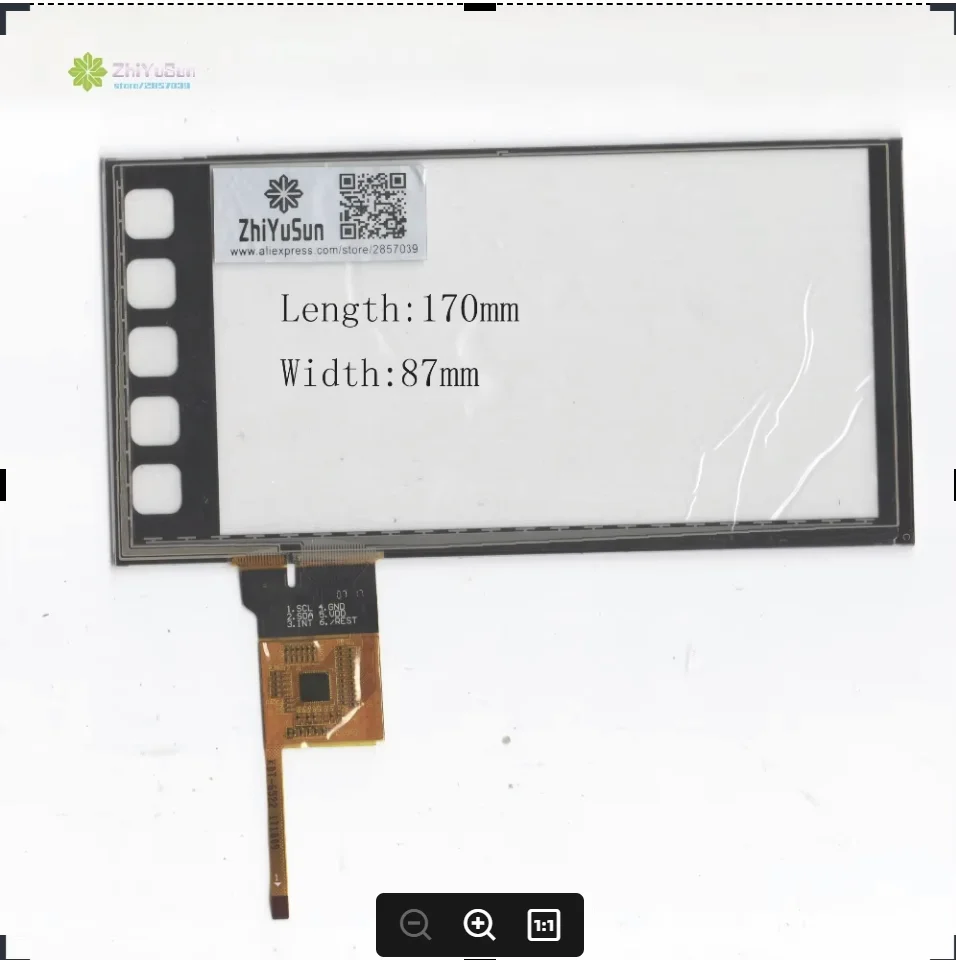 ZhiYuSun KDT-6522 7inch NEW 170mm*87mm touch screen panel 170*87 TOUCH glass sensor  Capacitive touch screen