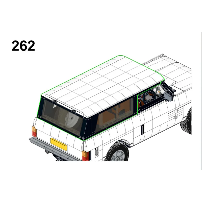 

MOC-125826Classic Iconic Sports Car Racing Building Block Model1255Parts MOC Creative Boys Children Building Block Birthday Gift