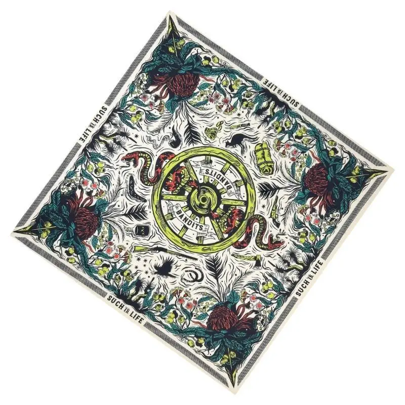 39BD Cotton Headscarf للجنسين منديل العنق 21INCH أنيقة رأس أوشحة كبيرة الحجم للرقبة في الهواء الطلق