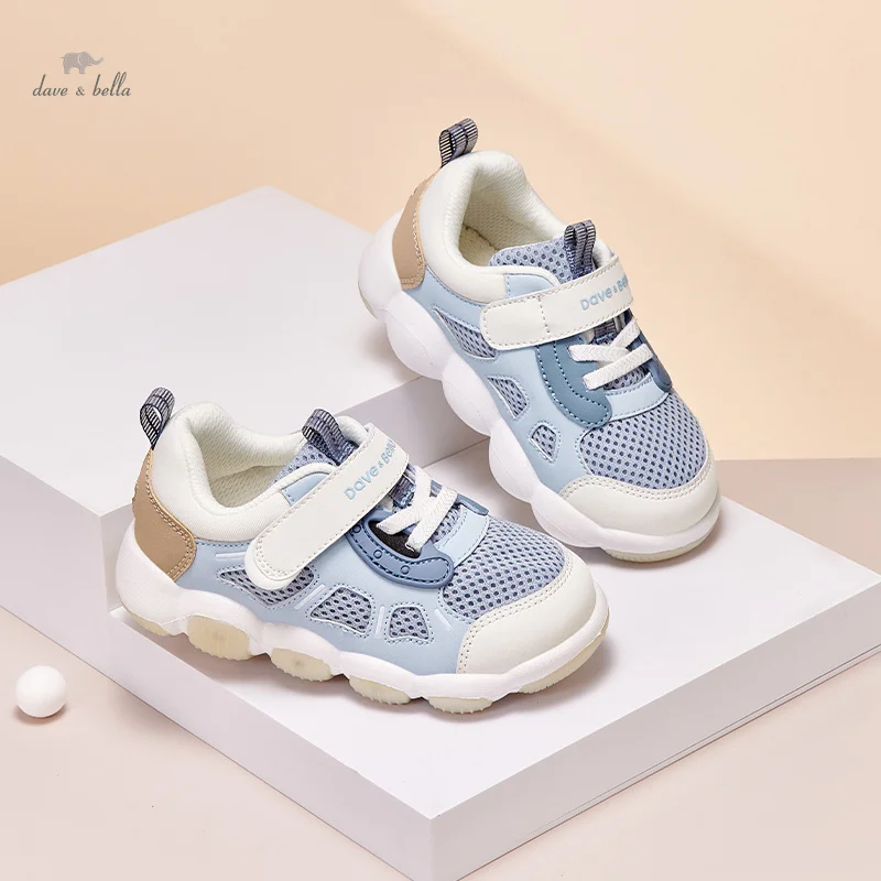 Dave Bella Baby Toddler Shoes For Boys Girls Breathable Mesh Little Kids Casual Sneakers Non-slip Children Sport Shoes DB3241243