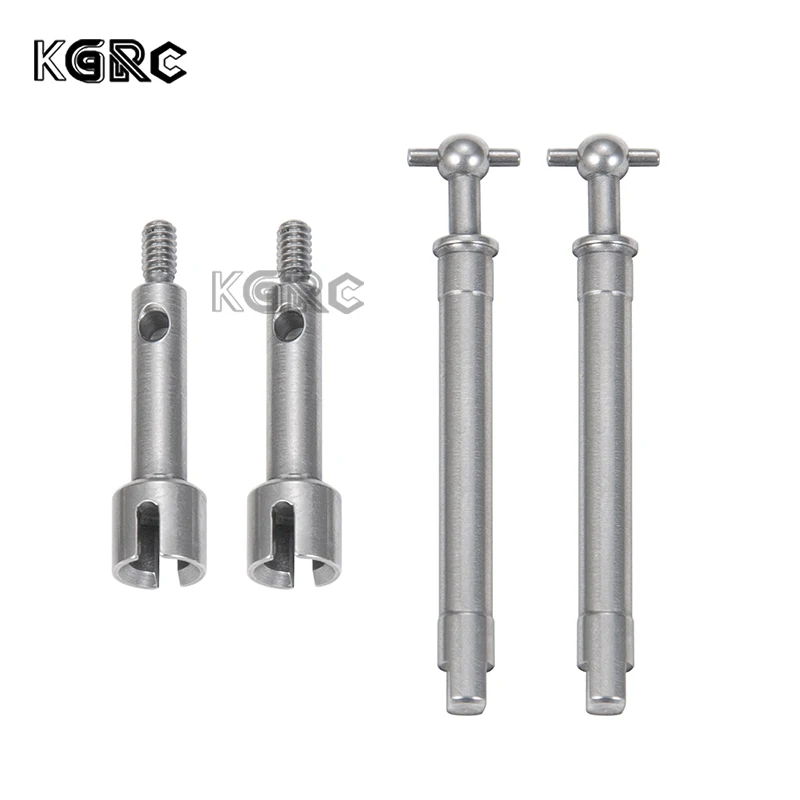 Racing Stainless Steel Front Rear Axle CVD Drive Shaft Set for Axial SCX24 1/24 AXI90081 RC Crawler Car Upgrade Parts