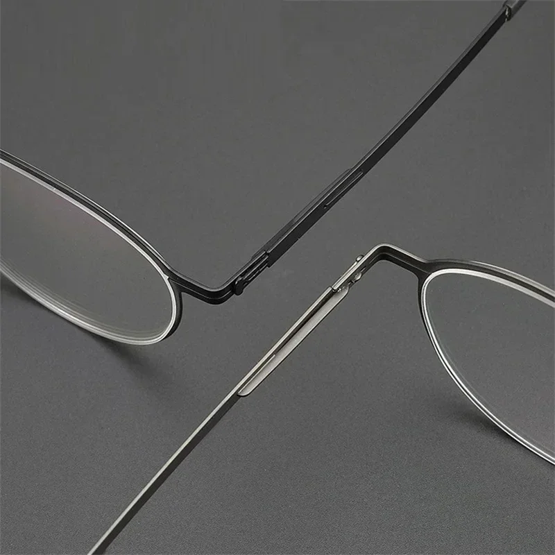 Germany Brand Designer TONA Glasses Men Super Thin Medical Aviation Stainless Steel Retro Round Eyeglasses Women Spectacle Frame