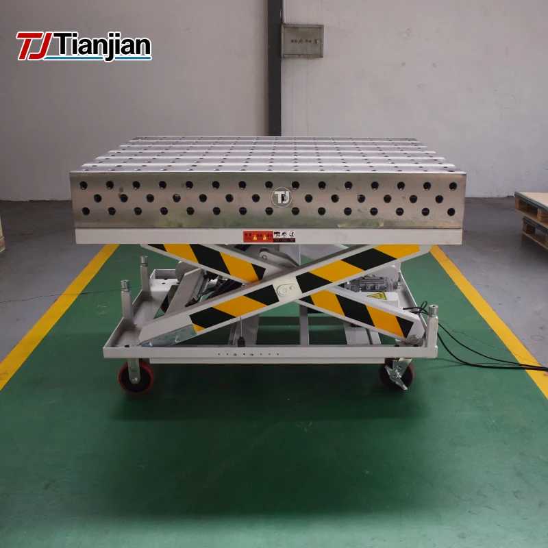 New 28 Series Soldering Station 3D Mobile Hydraulic Scissor Lift Flexible Welding Table