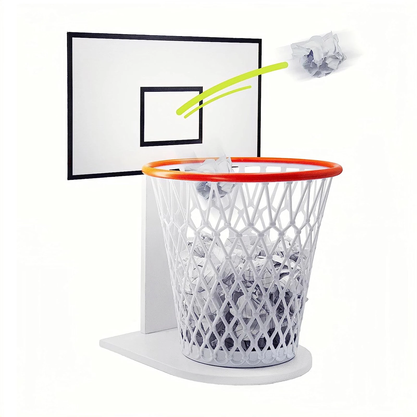 Trash Can Storage  Wall Basketball Frame Imitates for Adults Great Birthday Gift Idea