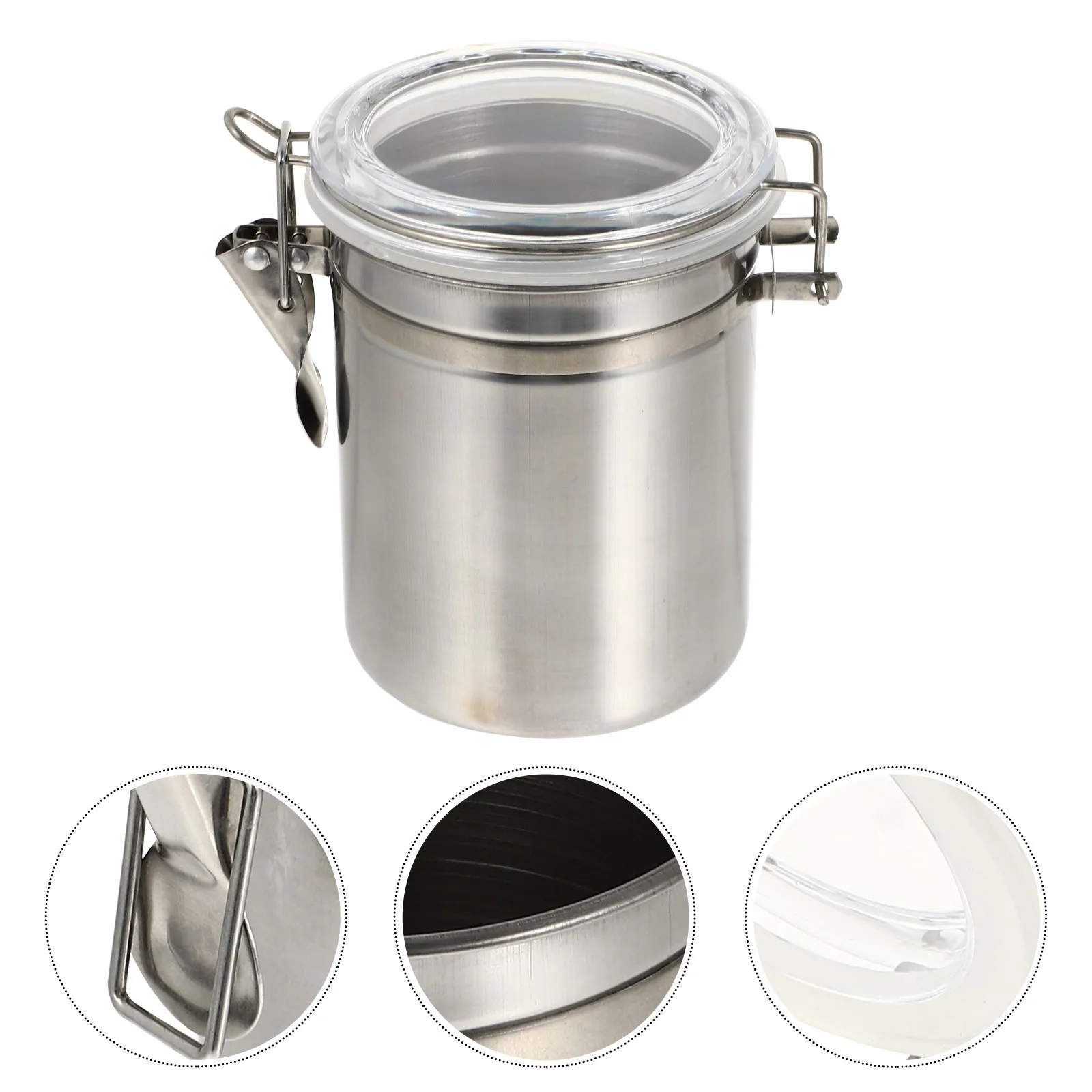 

Stainless Steel Sealing Jar Airtight Waterproof Dustproof Container For Tattoo Tools Storage Salon Home Use Stainless