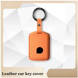 Leather Car Key Cover Key Case for VOLVO XC60 XC40 XC90 S90 V60 S60 V90 S60L C40 EX40 EX90 2019 2020 2021 2022 2023 Accessories