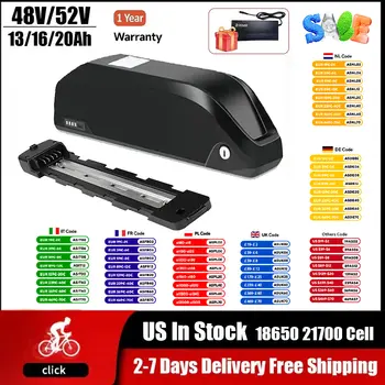 48V 52V 20Ah 13Ah 鋰電池 - 21700/18650 下管聚合物電池,適用於 1000W 750W 500W 電機,高容量電動 8 最佳銷售 聚合物電池 - №5