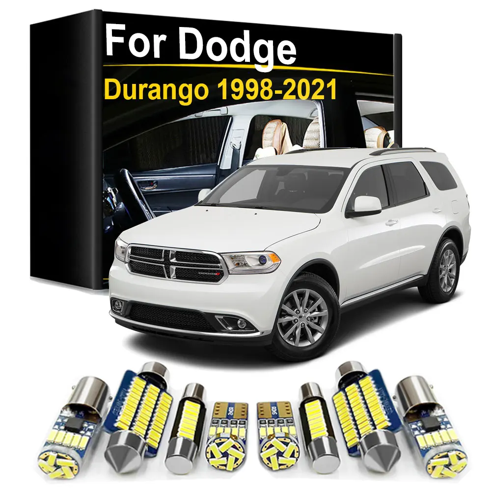 Interior LED Light Kit Canbus For Dodge Durango 1998- 2007 2008 2009 2010 2011 2012 2013 2014 2015 2016 2017 2018 2019 2020 2021