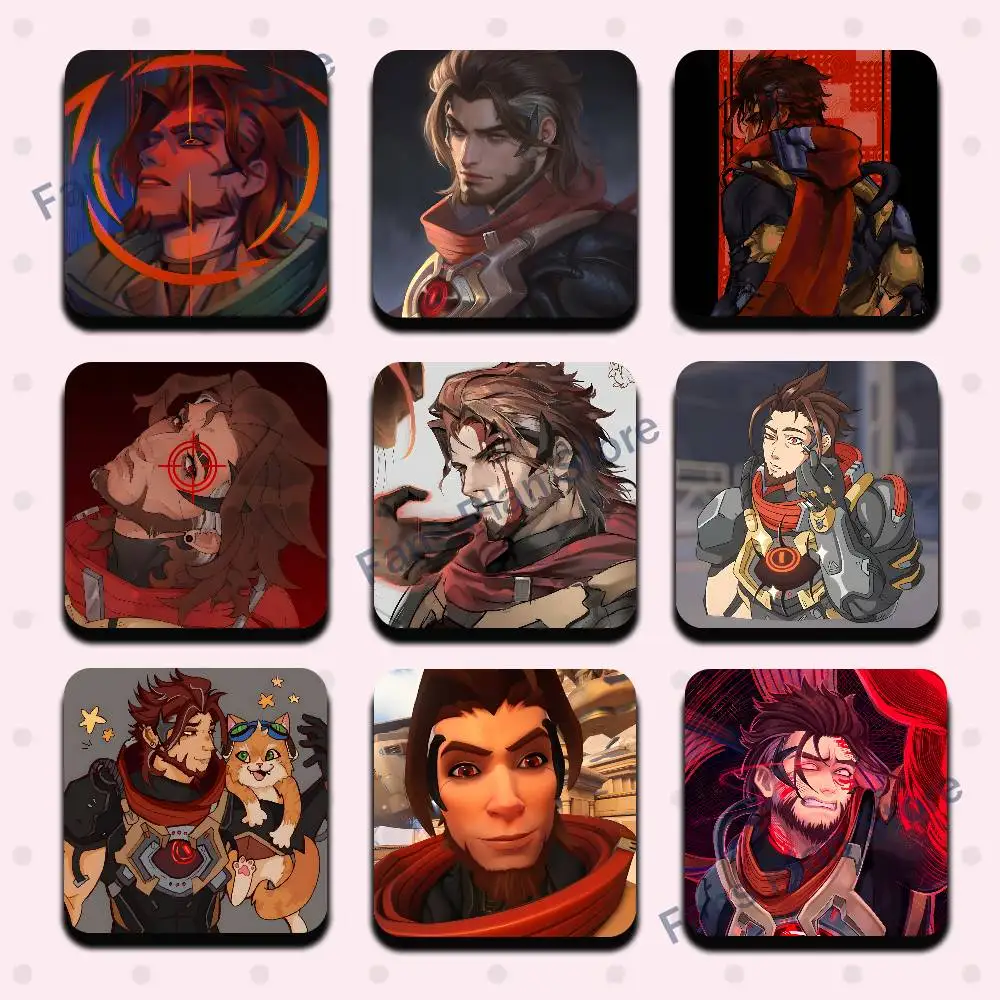 Emre O-Overwatch Cute Cartoon Anime Refrigerator Magnets Soft Magnetic Heat Transfer Refrigerator Magnets Gift