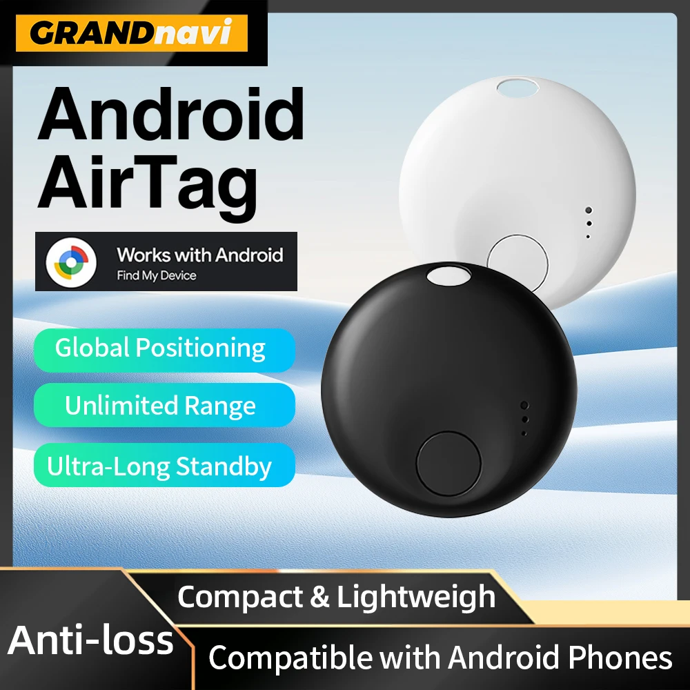 Bluetooth GPS Tracker for Android Phone Tag Work With Google Find App Key Parcel Bike Pets Smart Tag for Xiaomi Samsung OnePlus