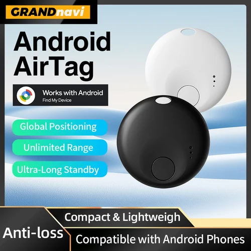 Imagen 1 del producto Rastreador GPS Bluetooth para etiqueta de teléfono Android, funciona con la aplicación de búsqueda de Google, paquete de llaves, etiqueta inteligente para mascotas para Xiaomi, Samsung, OnePlus