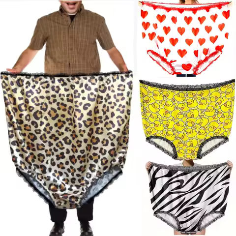 Funny Underwear for Women Granny Panties Gag Gifts for Women Funny Oversized Novelty Prank Underwear Christmas Halloween Parties