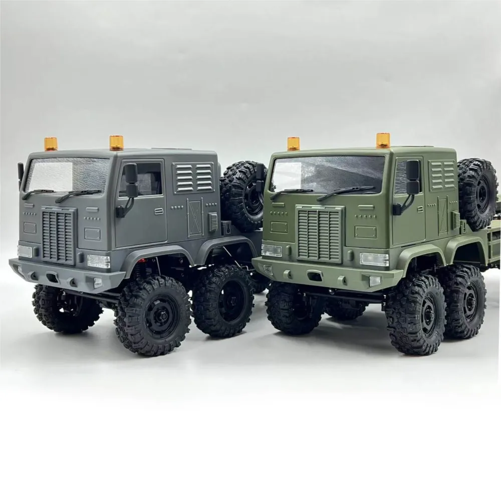 EU-Lagerbestand Spielzeug 1/18 RC Militär-LKW 8X8 Allradlenkung RTR Elektrisches Offroad-Auto Metallchassis 2-Gang-Getriebe Langlebiges Ferngesteuertes Fahrzeug zum Spielen