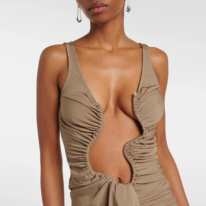 Vesper Ruched Cutout Maxi Dress